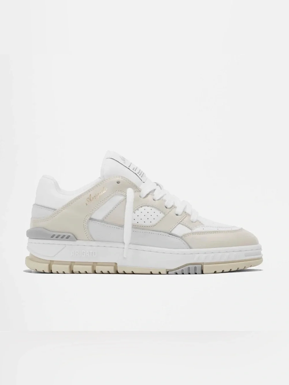 Axel Arigato White & Beige Area Lo Low-Top Sneaker - Picture 1 of 6